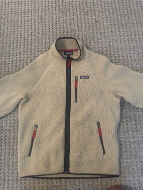 Patagonia Beige Sherpa Fleece Jacket